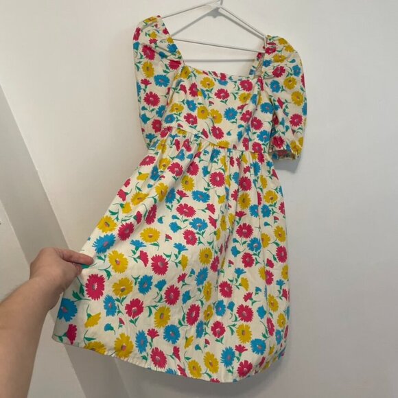 NEW NWT LCW CASUAL / LC WAIKIKI Square Neck Floral Balloon Sleeve Poplin Dress - Picture 10 of 15